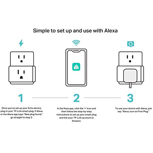 Kasa Smart Plug Mini with Energy Monitoring, Smart Home WiFi Outlet