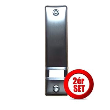 ? Gurtwicklerblende Gurtwickler Abdeckung ? Edelstahl ? Lochabstand 135 mm ? Ohne Gurtausbau ? 2 Stück