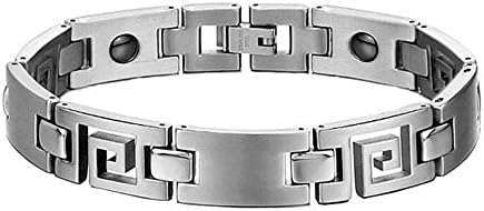 Geminis Jewelry New Fashion W/black Hematites Anti-radiation Anti-fatigue Stainless Steel Couple's/women's/men's Bracelets Bangles Best Gift! (The Men's(1 Piece))