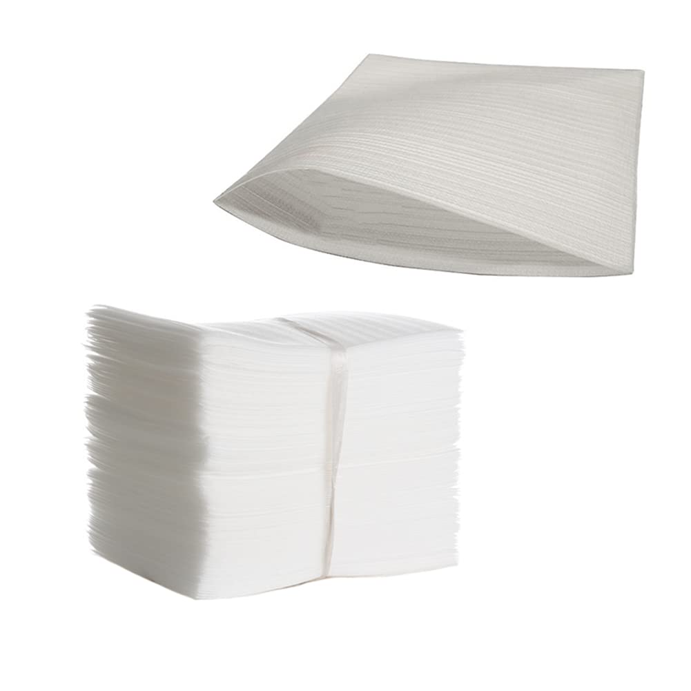 100Pcs 10 x 15cm White Polyethylene Foam Sheets Cushion Wrap Protective Packaging for Fragile Items Glassware Dishes Moving Supplies