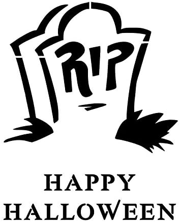 Mixed Media - RIP TOMBSTONE Gravestone Grave Marker Halloween 8.5