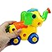 FEITONG Christmas Gift Disassembly Elephant Car Design Educational Toys for Children (Blue)