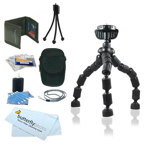 Accessory Kit For Kodak PlaySport (Zx3) HD Waterproof Pocket Video Camera Includes 7-Inch Spider Flexible Tripod + Case, Mini Tripod, Neck Strap, Memory Card Wallet, Screen Protectors + More Accessory Kit For Kodak PlaySport (Zx3) HD Waterproof Pocket Video Camera Includes 7-Inch Spider Flexible Tripod + Case, Mini Tripod, Neck Strap, Memory Card Wallet, Screen Protectors + More
