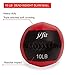 JFIT Wall Ball, Red/Black, 25 LB