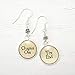 Book Lover Chapter One and The End Earrings, Silver Dangles Literary Gift