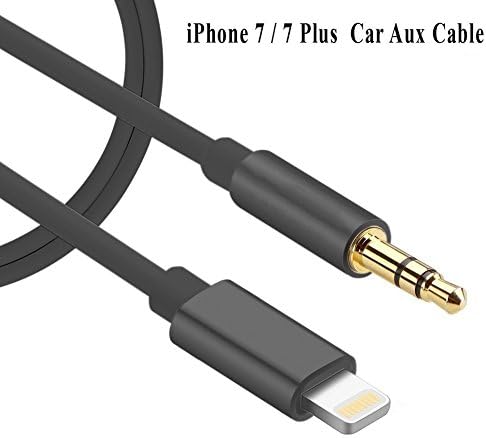 Aux Cord Headphone Jack Audio Adapter for IP 7/7 Plus, ipad, iPod,Sprtjoy 3.5mm Male Stereo Audio Cable, Car Stereo, Speakers, Headphones(Black)
