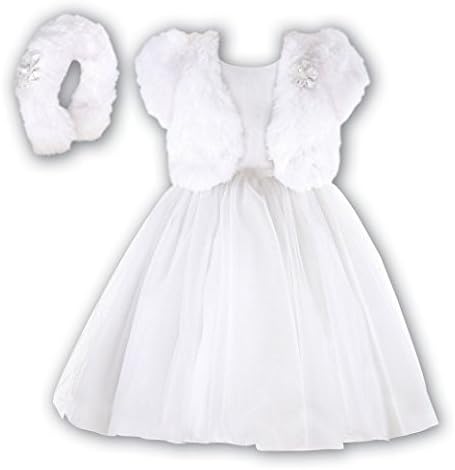 Sarah Louise christening bridesmaid dress bolero outfit headband IVORY