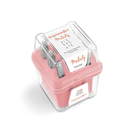 ImpressArt Melody Number Metal Stamps Set, 3mm