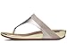 FitFlop Women's Banda Micro Crystal Toe Post, Pale Gold, 7 M US