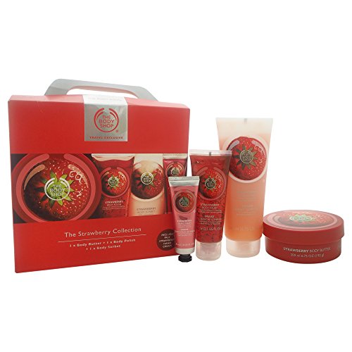 The body shop unisex exclusive travel collection kit, strawberry,…