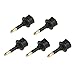 Toslink Adapter,CableCreation [5-Pack] Toslink Female to Toslink Mini Male Adapter for Chromecast Audio,iMac,Mac Pro&More,Black