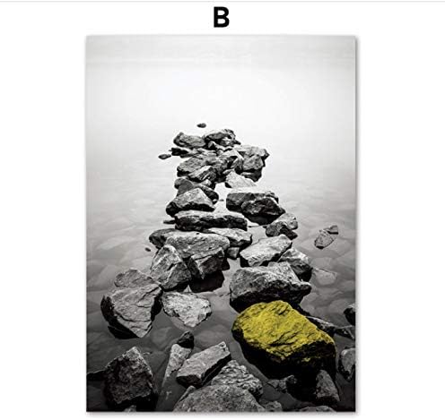 Dianfanbao Arbol Puente Piedra Oceano Rio Arte De La Pared Pintura