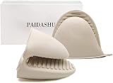 PAIDASHU Blue Oven Gloves Thick Silicone Pot Holder Mini Oven Mitts Heat