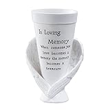 Fox Valley Traders Memorial Cemetery Garden Vase by Maple Lane Creations, Resin, 10