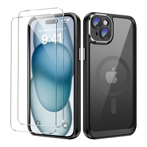 Étui de protection pour iPhone 15 avec 2 films de... en promo sur Amazon