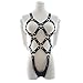 iiniim Women's Full Body PU Leather Adjustable Harness Teddy Costume