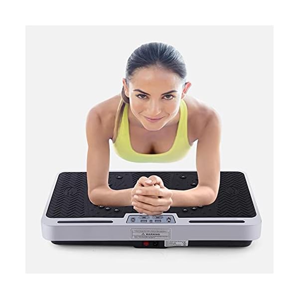 Vibration Exercise Machine, Vibration Plate With Bluetooth Speaker, 6 Program Modes, 2 Resistance Bands, Remote Control, Vibrating Home Power Plate Fitness Trainer For Weight Loss.