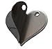 RMP Stamping Blanks, 3/4 Inch Heart with Right Side Hole, Aluminum 0.063 Inch (14 Ga.) - 50 Pack