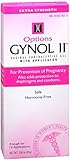 Options Gynol II Vaginal Contraceptive Jelly Extra Strength 2.85 oz (Pack of 6)