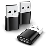 USB C Female to USB Male Adapter 3 Pack, Type C to