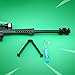 manhuan M82A1 Sniper Rifle Trumpet Barrett Metal Game Props Guns Model Action Figure Arts Toys Collection Keychain Gift