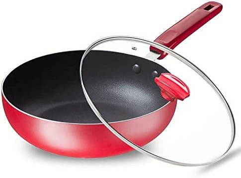 Qweaコンテンポラリーハードアルマイトアルミニウム焦げ付き防止調理器具 平底中華鍋