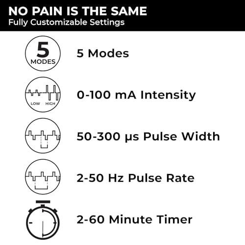 TENS 7000 Digital TENS Machine with Accessories - Muscle Stimulator Machine for Back Pain Relief, Sciatica, Neck, Nerve, Shoulder, Hip, Elbow, Muscle Pain Relief