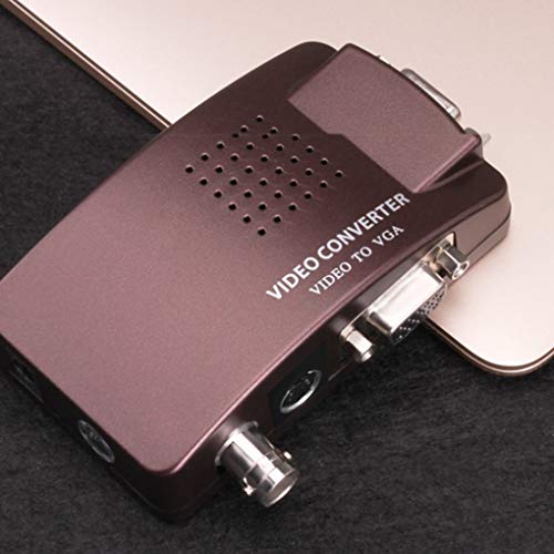 dianpo BNC to VGA Video Converter S-Video Input to PC VGA Out Adapter Digital Switcher Box Replacement for PC TV Camera DVD DVR - Thumbnail 7