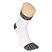 VWELL Toe Socks for Men Women Ankle Cotton Five Fingers Socks Low Cut Athletic Running Socks 4 Pairs Size 8-11