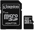 Kingston MicroSDHC SDC10/32GB 32GB Class 10 Flash Card with SD Card Adapter