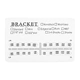 Dental Orthodontics Brackets Braces - 10 Packs Metal Dental Teeth Orthodontics Brackets, Braces Mini Without Hook