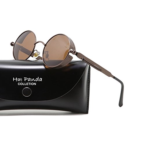 Round polarized steampunk sunglasses gothic john lennon…