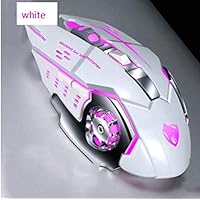 ZHM USB Wired Mouse, Optical Computer Mouse 800/1600/2400/3200DPI, Ergonomic Design Gaming Mouse for Laptop PC Desktop Mac Notebook,White
