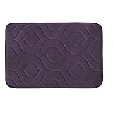 Bounce Comfort Naoli Micro Plush Memory Foam Bath Mat with BounceComfort Technology, 20 x 34