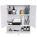 Tangkula Wall Mounted Bathroom Cabinet with Mirror Doors, Double Door Storage w/ 3-Level Adjustable Shelf & Flip-Open Compartment, Space-Saving Wall Cabinet for Bathroom Entryway Laundry Room (White)