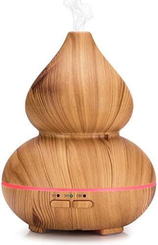 GoLine 150ml Cool Mist Humidifier Ultrasonic Essential Oil Aroma Diffusor, Multicolor Breathing Light, Noise-free Operation, Waterless Auto Shutoff, 1/3 Hour Timer for Office/Home/Yoga.(AD003-LW)
