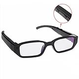 DareTang Dual Operation Key 1080P Hd Spy Glasses Camera Hidden Glasses Camera Support Tf Card 32gb Max, Black (Fashion)
