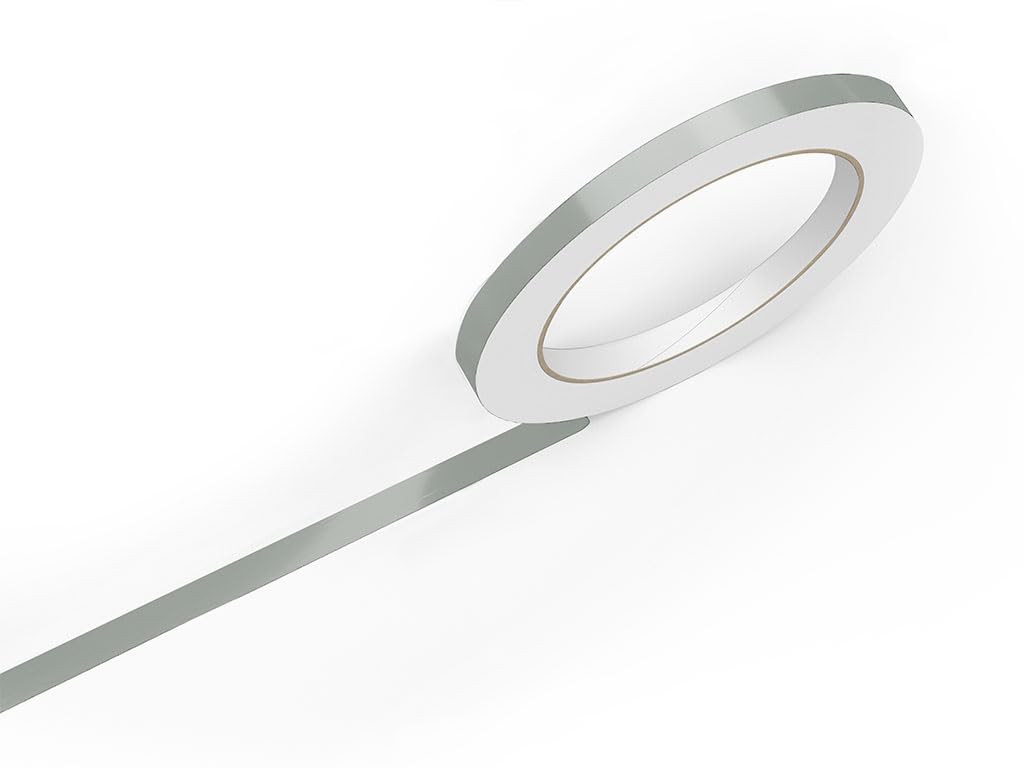 Photo 1 of 3M 50 Vinyl Pinstriping Tape Roll in Light Gray 94-1/4" x 150ft - Auto Decal Striping Sticker - Gloss Finish Adhesive UV Resistant Film - Car Body Side Stripes