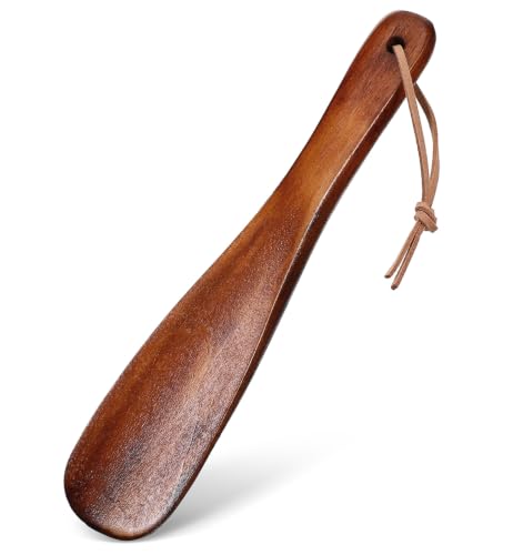 1 Pcs Shoe Helper, 7.56 Inches Short Handle Wooden Shoe Horn for Men Women at Amazon