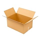Pratt PRA0096 Recycled Corrugated Cardboard Single Wall Standard Box with C Flute, 18