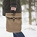 Waxed canvas lunch bag, ecofriendly, reusable, brown, for women, men, girls or boys even teens.