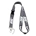 Lanyard Keychain Holder Keychain Key Chain Black Lanyard Clip with Webbing Strap (Gray)