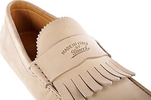 Gucci Leather Loafers Moccasins Eugene Rocky beige Men main image 3