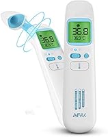 Thermometer for Adults, AFAC Infrared Digital Thermometer, Forehead Ear and Object Mode Switchable with Magnetic Cover,...