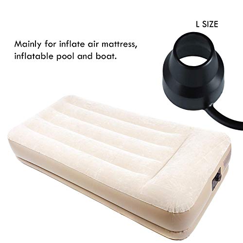 Helonge Air Pump Replacement Nozzles, 3 Pack Inflatable Pump Nozzles Head, Air Pump Inflator Adaptor Accessory for Partial Air Bed, Air Mattress etc