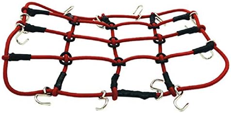 Children Toys Dartphew Mini 1/10 RC Elastic Luggage Net Vehicles Crawler Accessory for Gift for Kids Baby Elastic Stretched can fix The Things on The roof Rack of RC car ( Nylon & Metal )