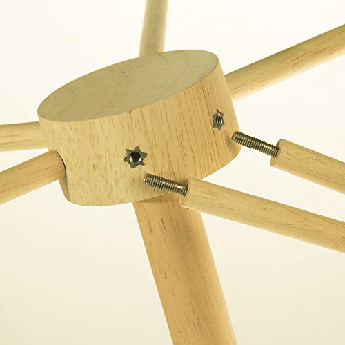 YumAssist Nature Oak Wood Pasta Drying Rack Extra Large, Collapsible, Easily Install and Disassemble Wooden Noodle Hanging Dryer Holder - Thumbnail 7
