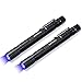 INFRAY Pen Flashlight Black Light, Zoomable, Small 395nm Blacklight Detector for Dog Urine & Dry Stain. IPX5 Water-Resistant, Powered by 2AAA Batteries (2PACK)