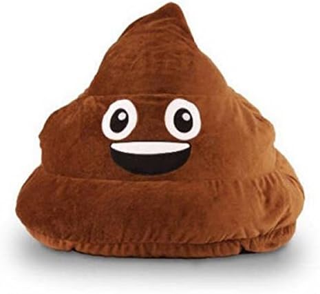 Poo Brown Durable Polyester Fabric Double-Stitched Seams Ergonomic Seating Position Bean Bag, Dimensions 28Lx28Wx14H