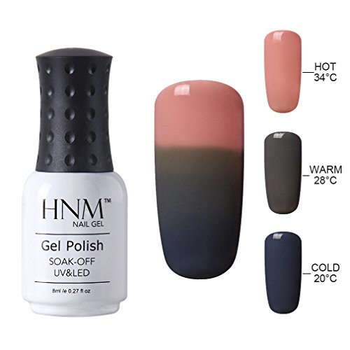 HNM Thermal Temperature Color Changing Gel Nail Polish Soak Off UV LED Nail Lacquer 4221 8ml HNM Thermal Temperature Color Changing Gel Nail Polish Soak Off UV LED Nail Lacquer 4221 8ml